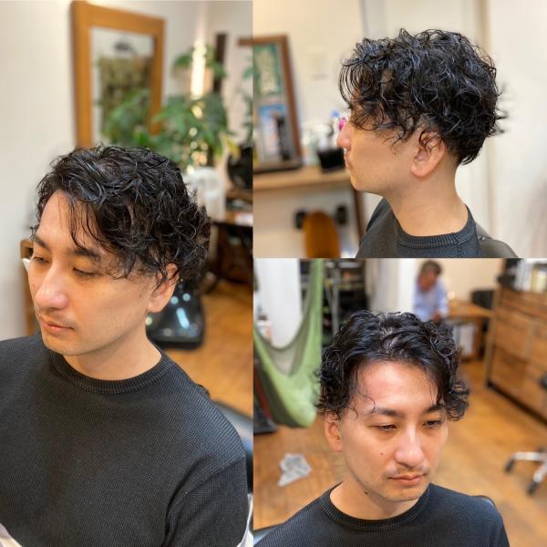 ルーズなパーマスタイル