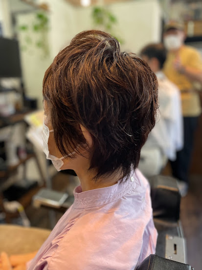 50代パーマスタイル(ポイントパーマ)