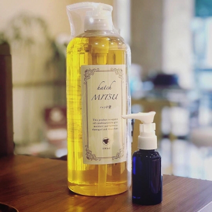 北海道で生まれたハッチ蜜ヘアーオイル