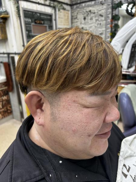 メッシュ+ツーブロック