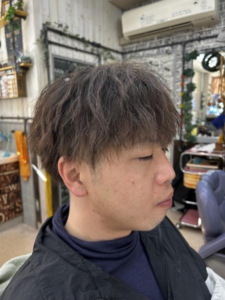 ツイスト+ツーブロック