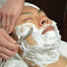 男性お顔そり