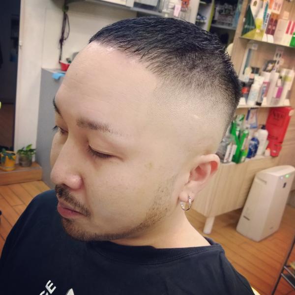 0mm skinfade　クロップstyle