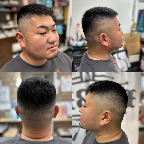 0.5mm フェードカット濡れパン風