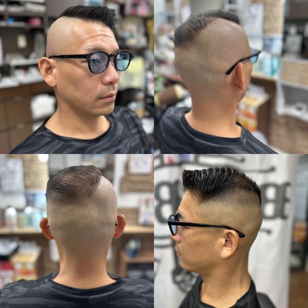 HHH(最高)しんさい刈りスキンフェードカット