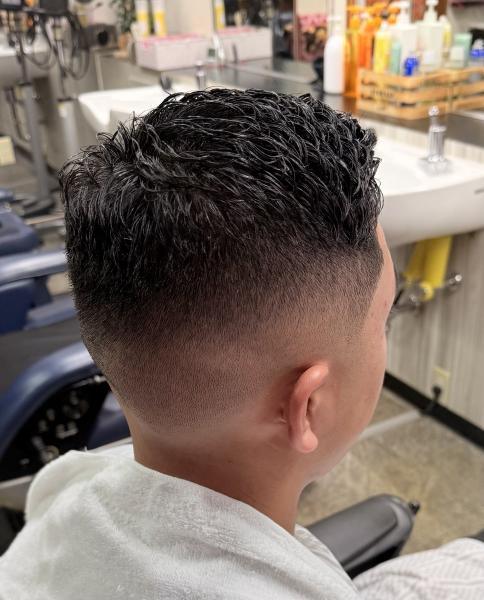 スキンフェードと濡れパン