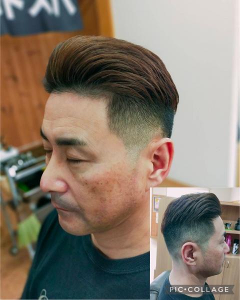 ツーブロック×スキンフェード