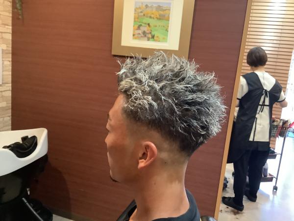 メッシュ&パーマ