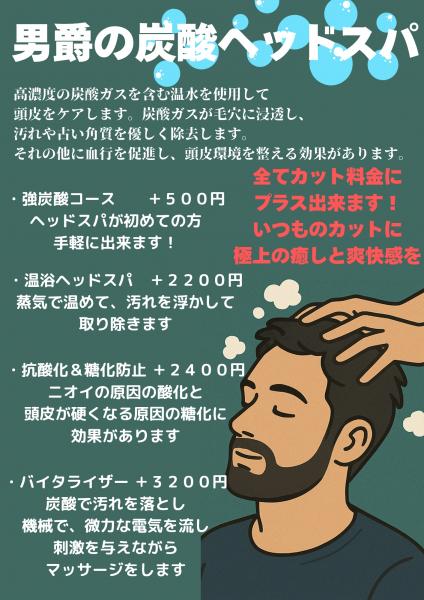 炭酸ヘッドスパ