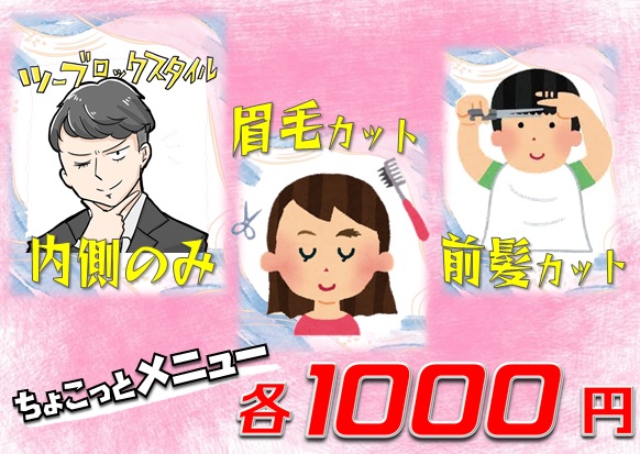 ちょこっとメニュー