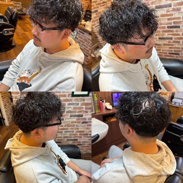 カール系パーマ