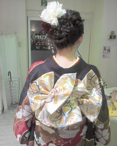 振り袖セット着付け