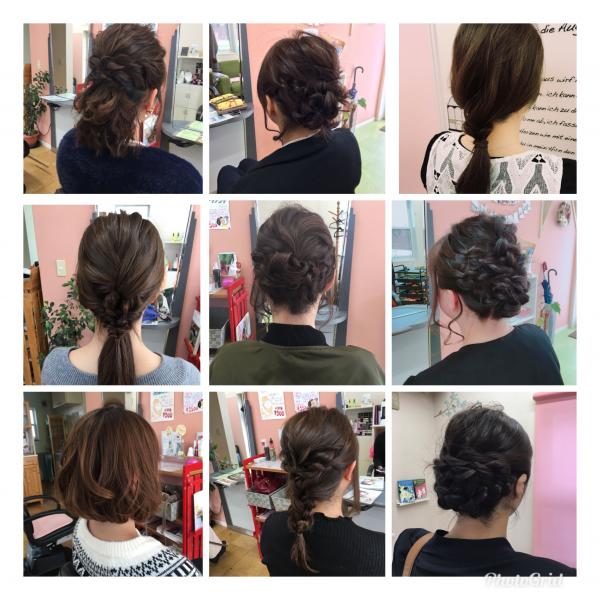 ヘアアレンジを楽しみましょう