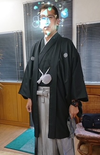 メンズ袴着付け