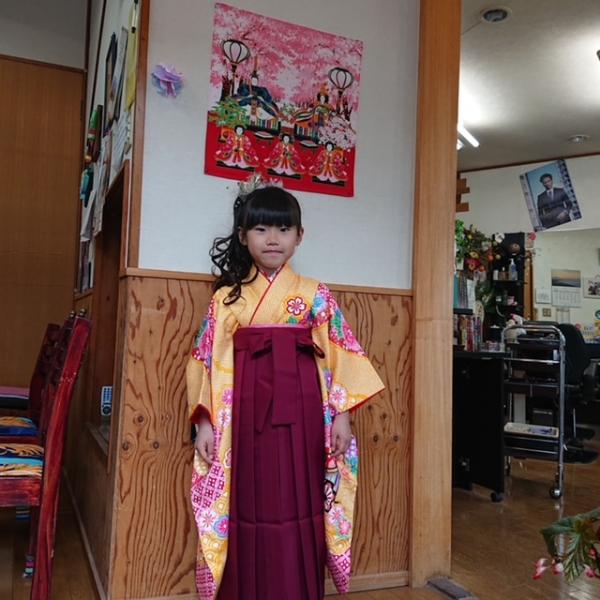 卒園式に袴✨