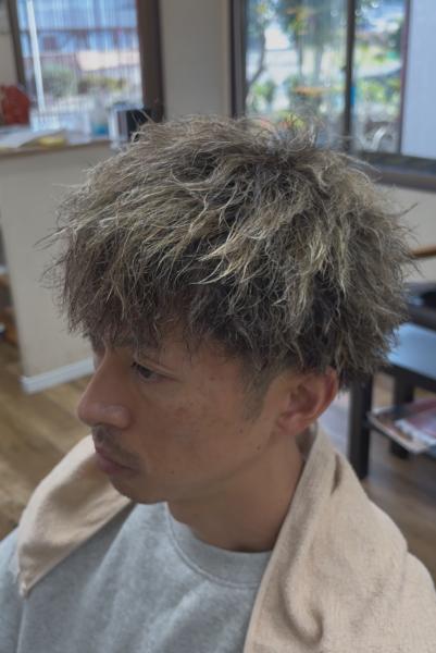 ツイストパーマ&ハイライト