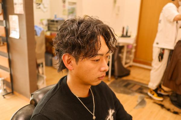 スパイラルパーマ