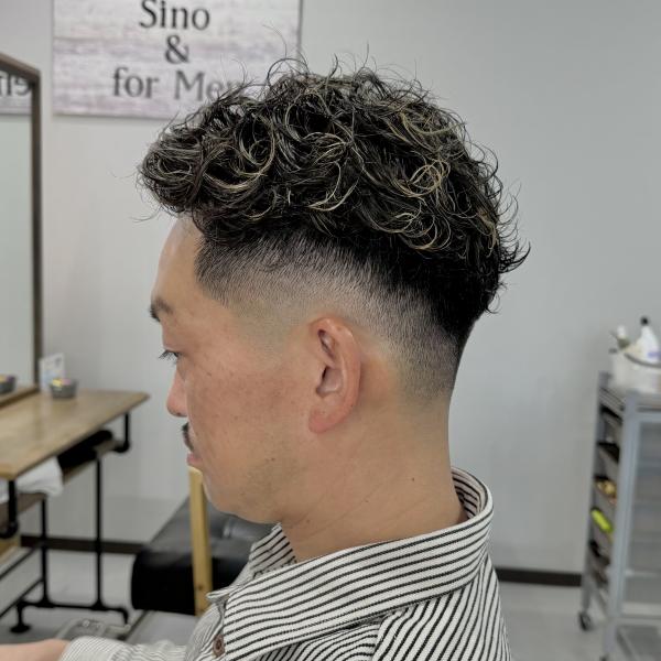川越市メッシュメンズパーマ