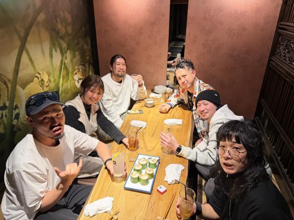 前職の仲間たちと。