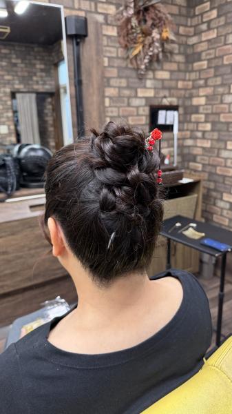 ヘアアップ