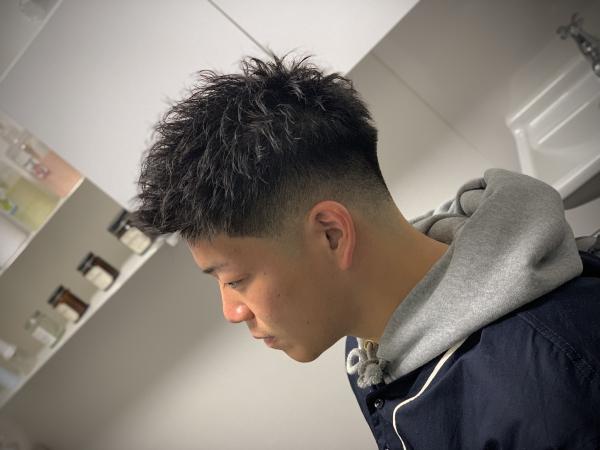 無造作ツイストパーマ