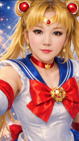 セーラームーンに合成中太っちょママさん　働いて働いて働いて働いて働いてまいります