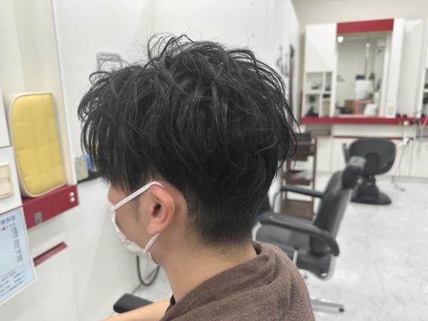 爽やかツーブロックショート