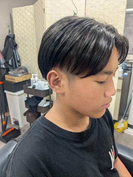 センターパートツーブロック6mm