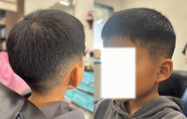 小学生1.5mm刈り上げ