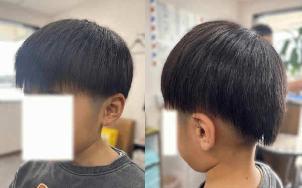 小学生3mmツーブロック