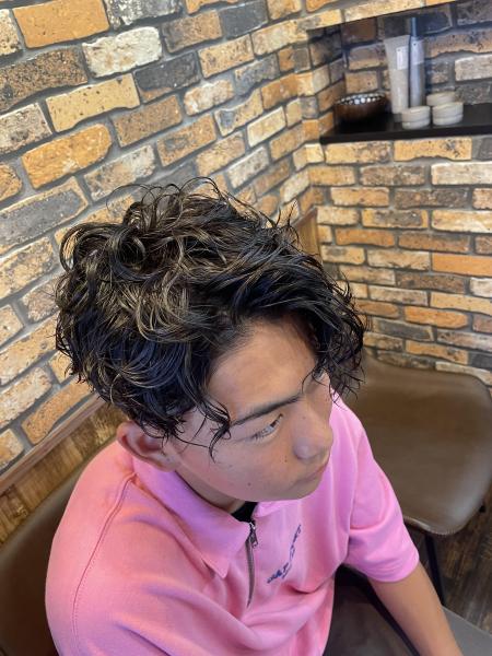 スパイラルパーマ