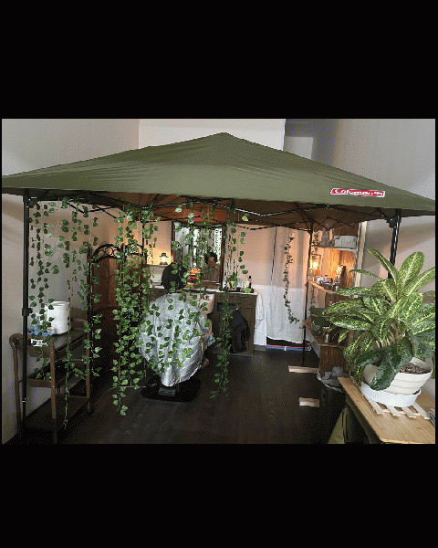 キャンプでシャンプー